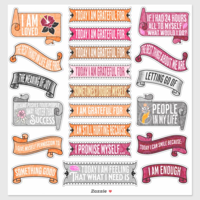 Sticker Feuille d'autocollant de journal (Feuille)