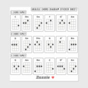 Stickers De Diagramme D Ukulele Chord Chords Debu Zazzle Fr Stickers De Diagramme D Ukulele Chord Chords Debu Zazzle Fr