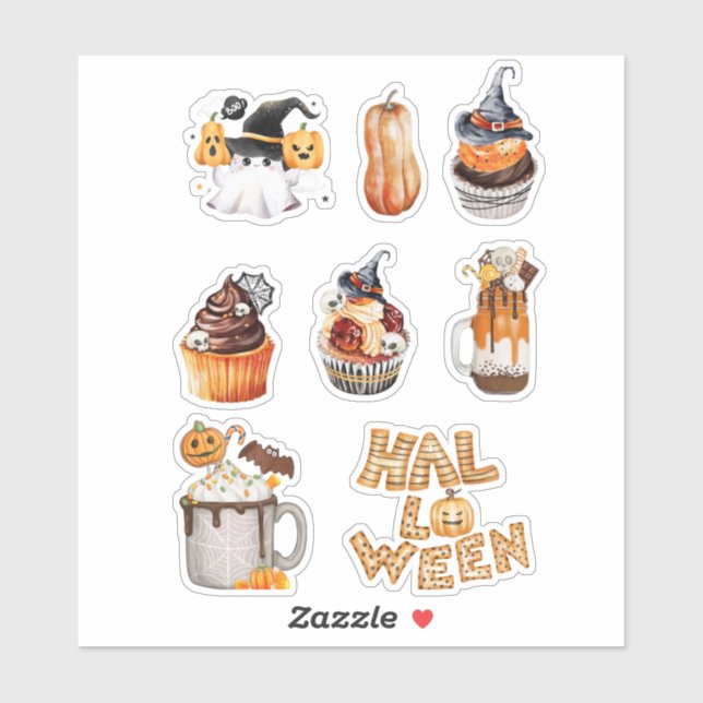 Sticker Feuille d'autocollant Festive Halloween Traites (Feuille)