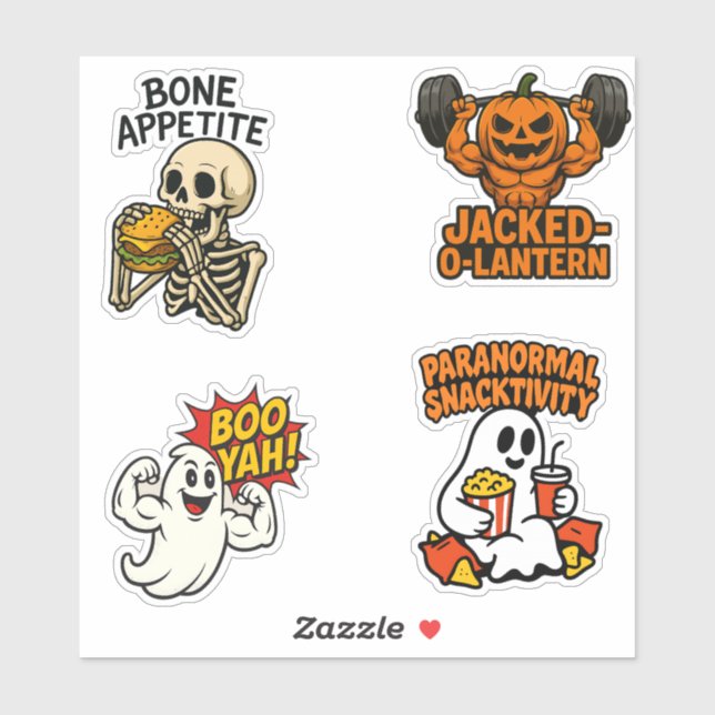 Sticker Feuille d'autocollant Halloween Hilarity (Feuille)