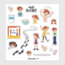 Feuille d'autocollant Shreds