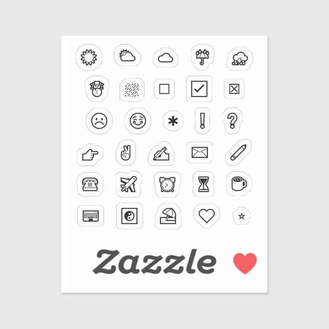 Sticker Feuille d'autocollant vinylique Journal/Planer (Feuille)