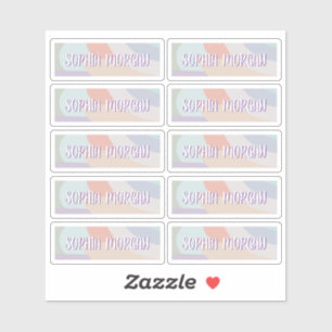 Sticker Feuille d'autocollants Boho Pastel Rainbow