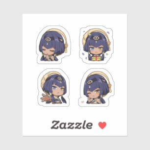 Sticker Feuille d'autocollants Candace Genshin Impact 4 pi