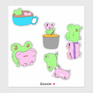 Sticker Feuille d'autocollants de la Saint-Valentin pour c