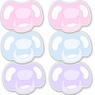 Sticker Feuille d'autocollants de pacifier