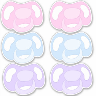 Sticker Feuille d'autocollants de pacifier