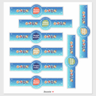 Sticker Feuille d'autocollants de vacances drôles personna