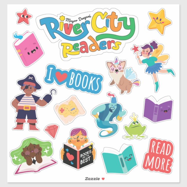 Sticker Feuille d'autocollants des lecteurs de River City  (Feuille)