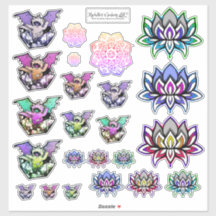 Feuille d'autocollants Geeky Chic