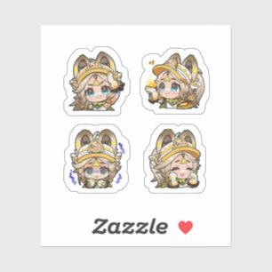Sticker Feuille d'autocollants Kachina Genshin Impact 4 pi