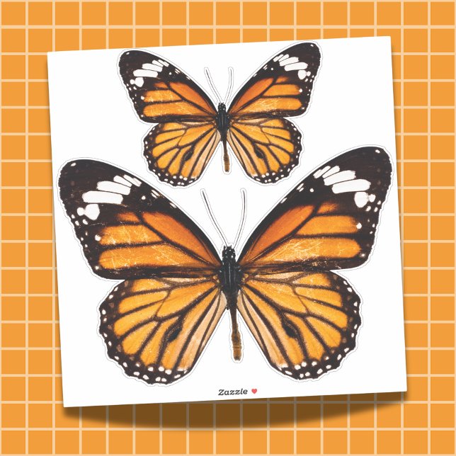 Sticker Feuille d'autocollants Monarch Butterfly (Monarch Butterfly Sticker Sheet)