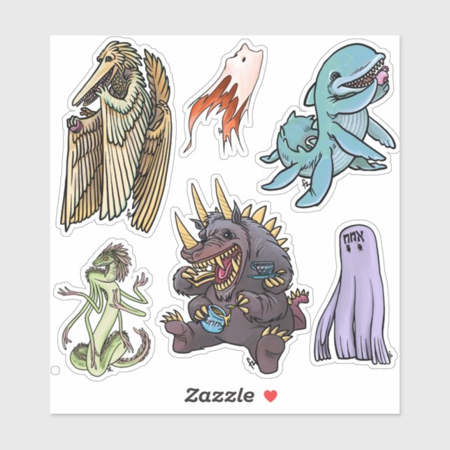Sticker Feuille d'autocollants - Thé Party Monstre (Feuille)