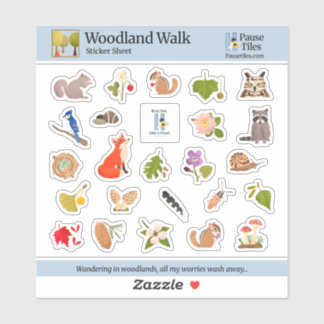 Sticker Feuille d'autocollants Woodland Walk