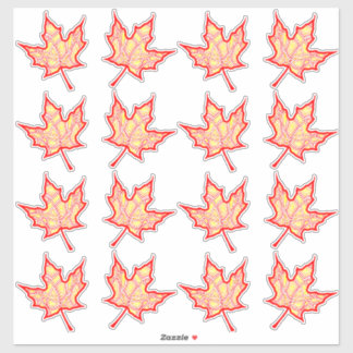 Sticker Feuille de feu