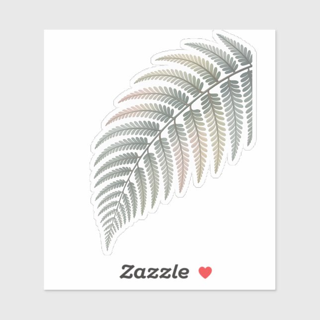Sticker Feuille de fougère pastel* (Feuille)