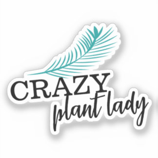 Sticker Feuille de palmier de la dame aux plantes folles 