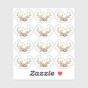 Sticker Feuille de planification florale Russe Deer Antler