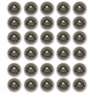 Sticker Feuille d'or au sirop d'érable de 2 po sur le St W