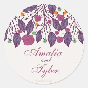 Sticker Feuille élégant