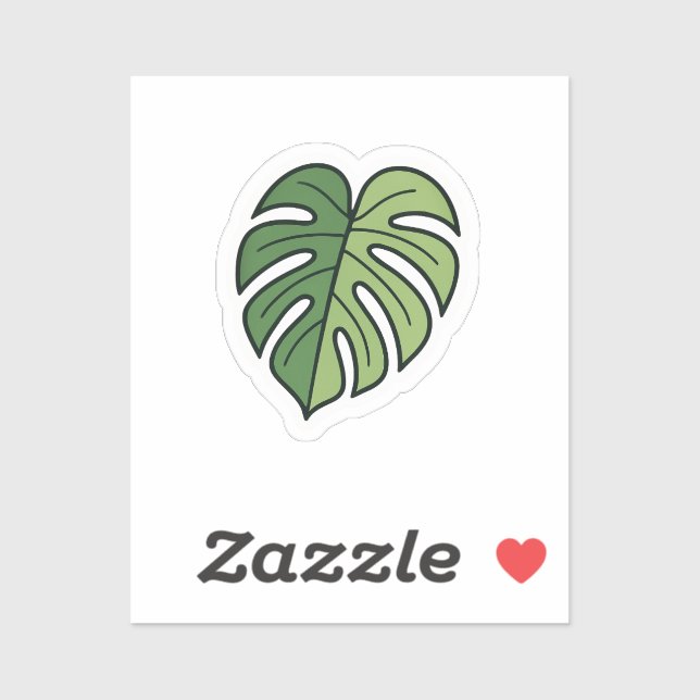 Sticker Feuille Monstera esthétique (Feuille)