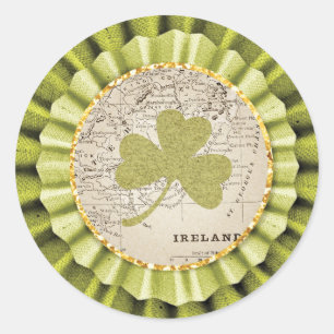 Sticker feuille Shamrock de la Saint-Patrick