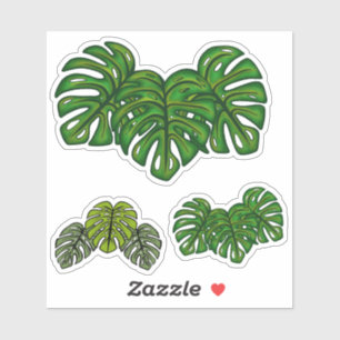 Sticker Feuilles de Monstera