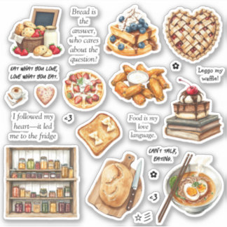Sticker Feuillet d'autocollant Sweet & Savory Delors