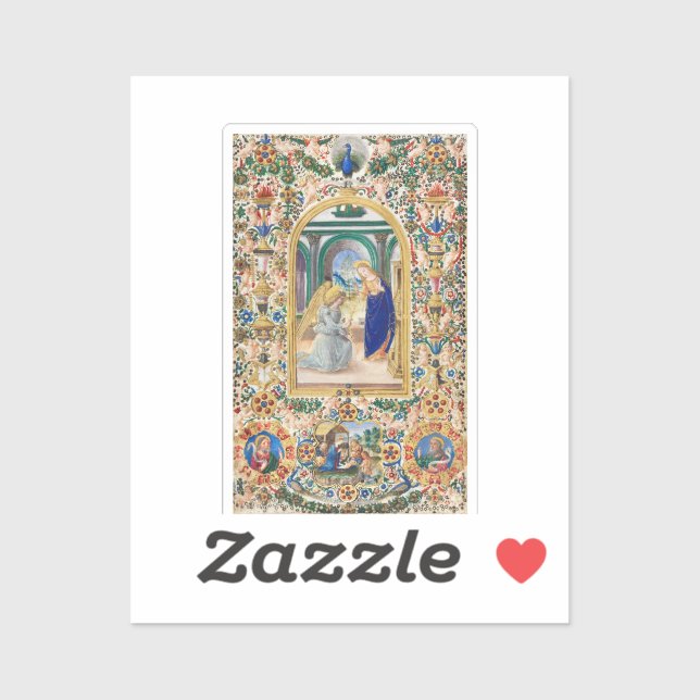 Sticker Feuillet d'un livre d'heures   (Feuille)