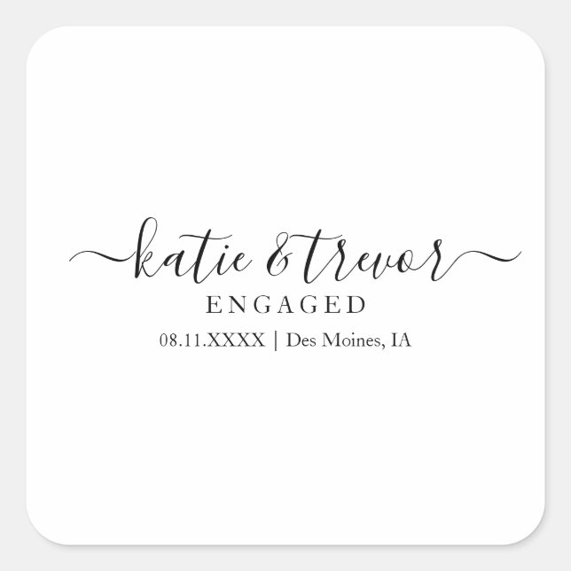 Sticker fiançailles (Devant)