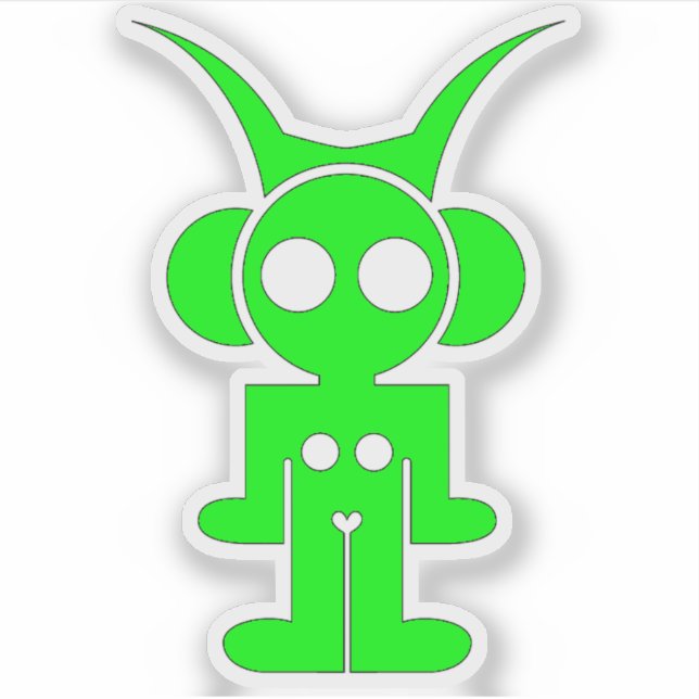 Sticker fiastro vert (Devant)