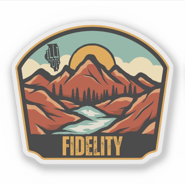 Sticker Fidelity, Illinois  (Devant)