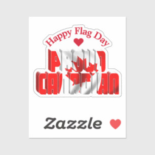 Sticker Fier Canadien - Jour du drapeau du Canada