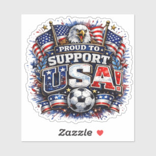 Sticker FIER DE SOUTENIR LES ÉTATS-UNIS Américain