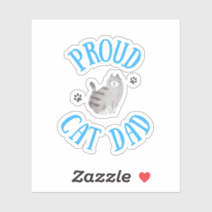 Sticker Fier papa de chat