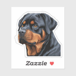 Sticker Fierce et Loyal Rottweiler - Parfait pour