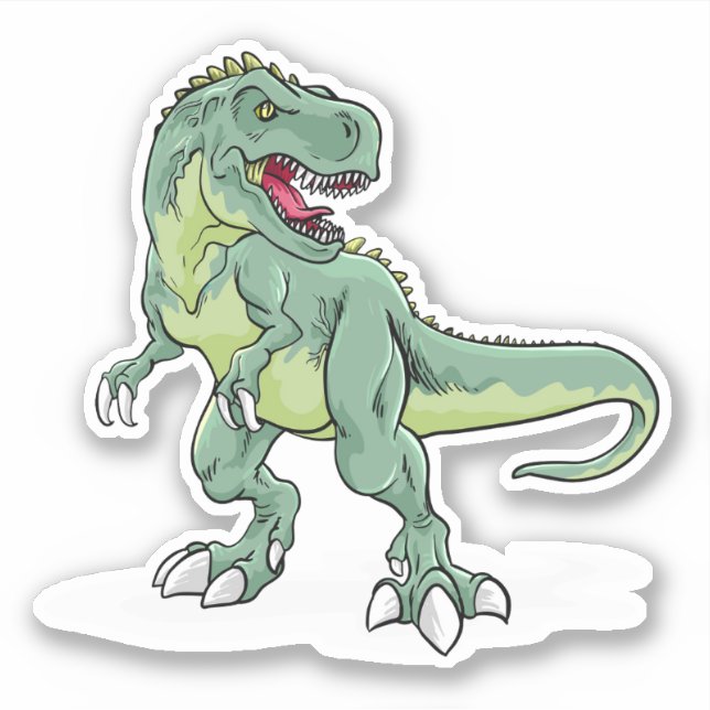 Sticker Fierce T-Rex (Devant)