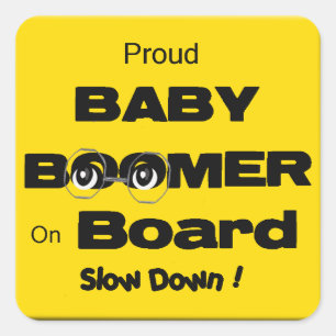 Sticker Fière Baby Boomer À Bord