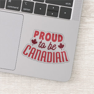 Sticker Fière d'être canadienne