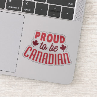 Sticker Fière d'être canadienne