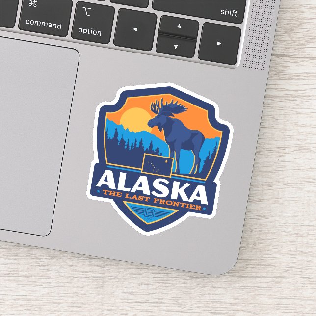 Sticker Fierté de l'État | Alaska (Détail)