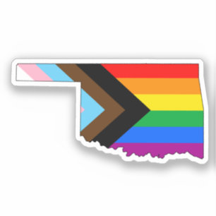 Sticker Fierté de l'État de l'Oklahoma LGBTQ Progress Prid