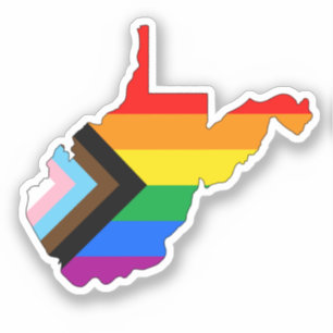 Sticker Fierté de l'État de Virginie-Occidentale LGBTQ Pro