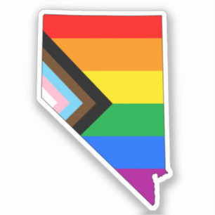 Sticker Fierté de l'État du Nevada LGBTQ Progress Pride