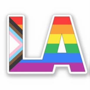 Sticker Fierté de Los Angeles LGBTQ Progress Pride