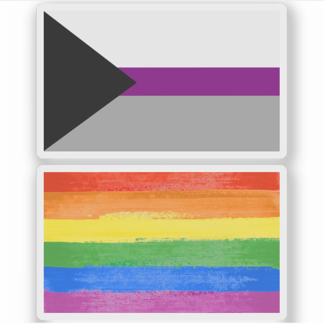 Sticker Fierté demisexuelle (Devant)