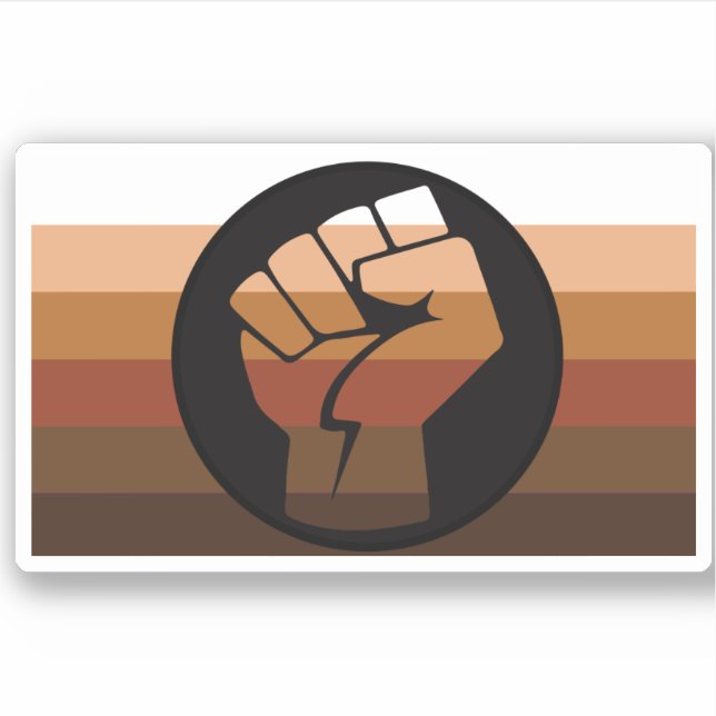 Sticker Fierté des gens de couleur (POC) (Devant)