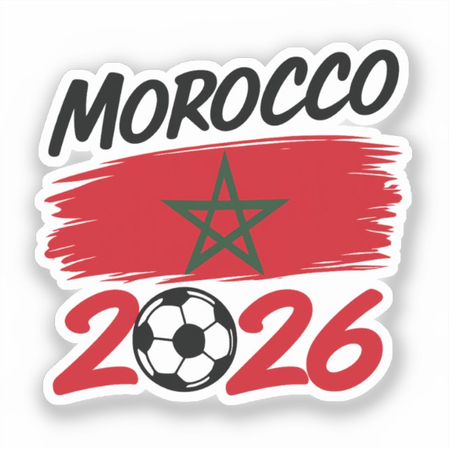 Sticker Fierté des supporters de football marocains 2026  (Recto)