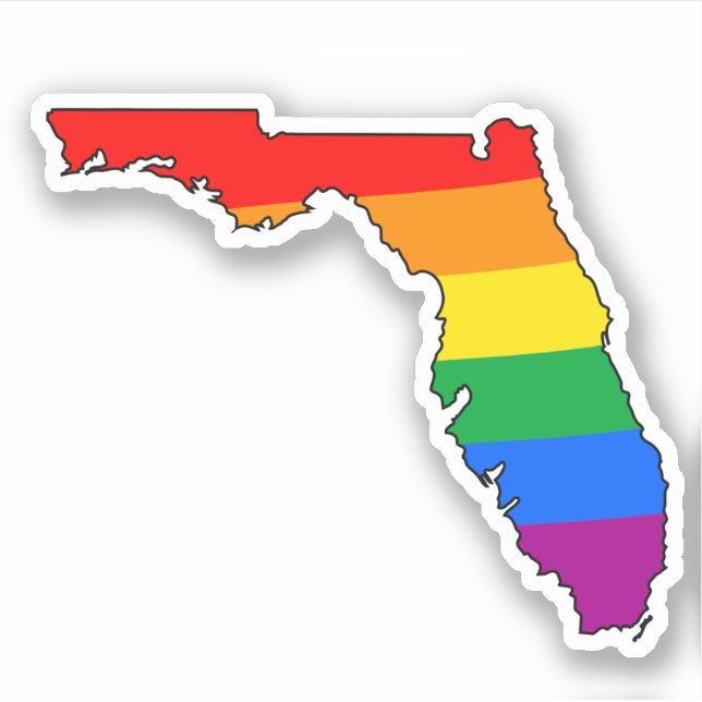 Sticker Fierté gay de Floride (Devant)
