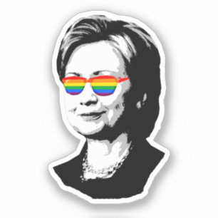 Sticker Fierté gay d'Hillary Clinton